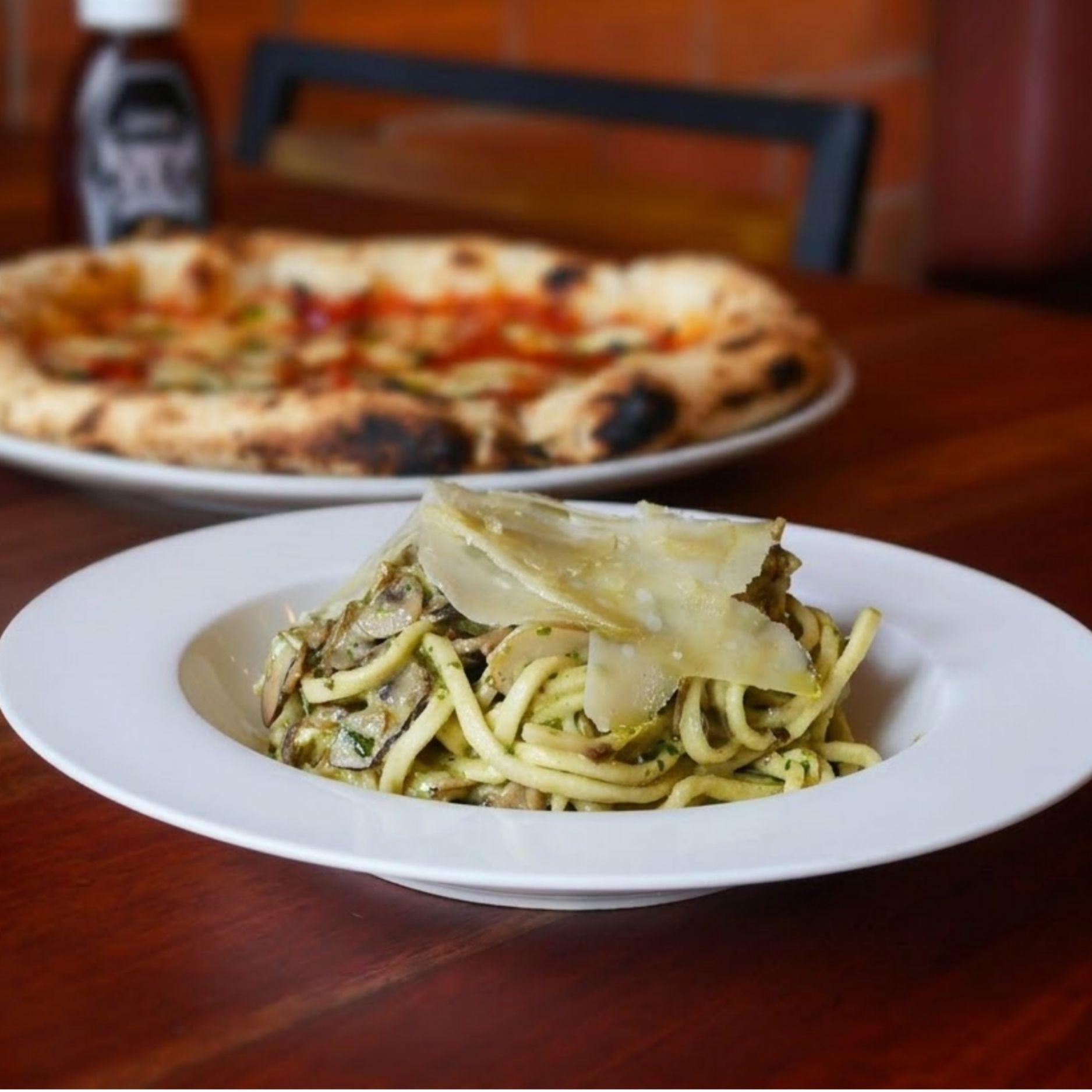 Mushroom Pesto Spaghetti Mushroom Pesto Spaghetti